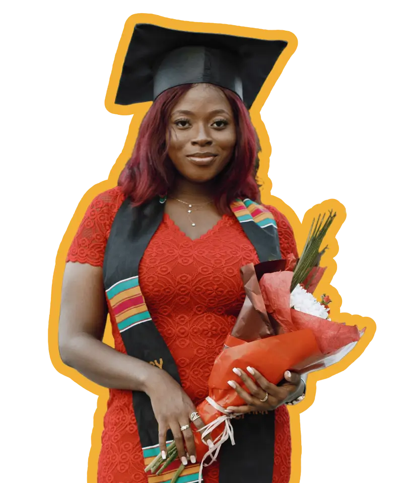 A young woman in the empowerment program