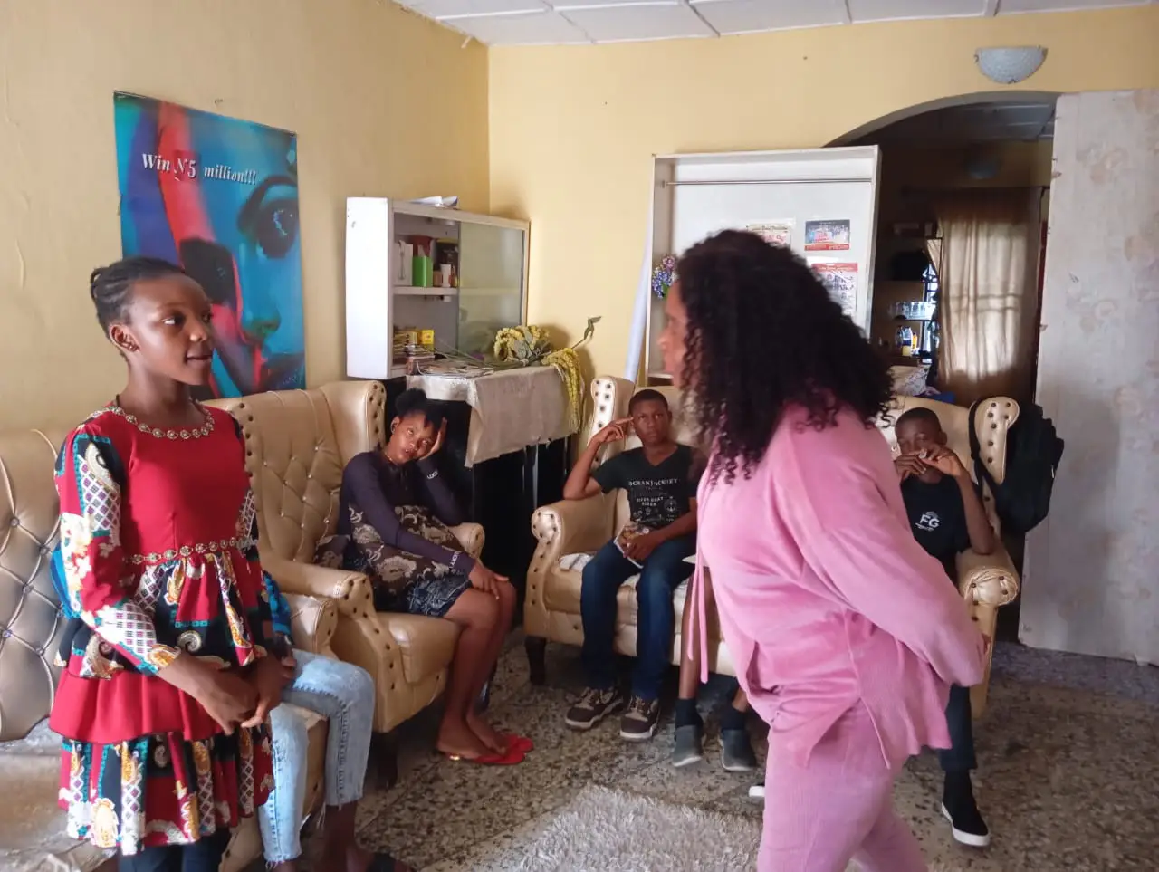 A young person in the youth development program